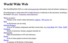 First web page