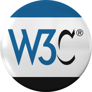 W3C logo on a badge